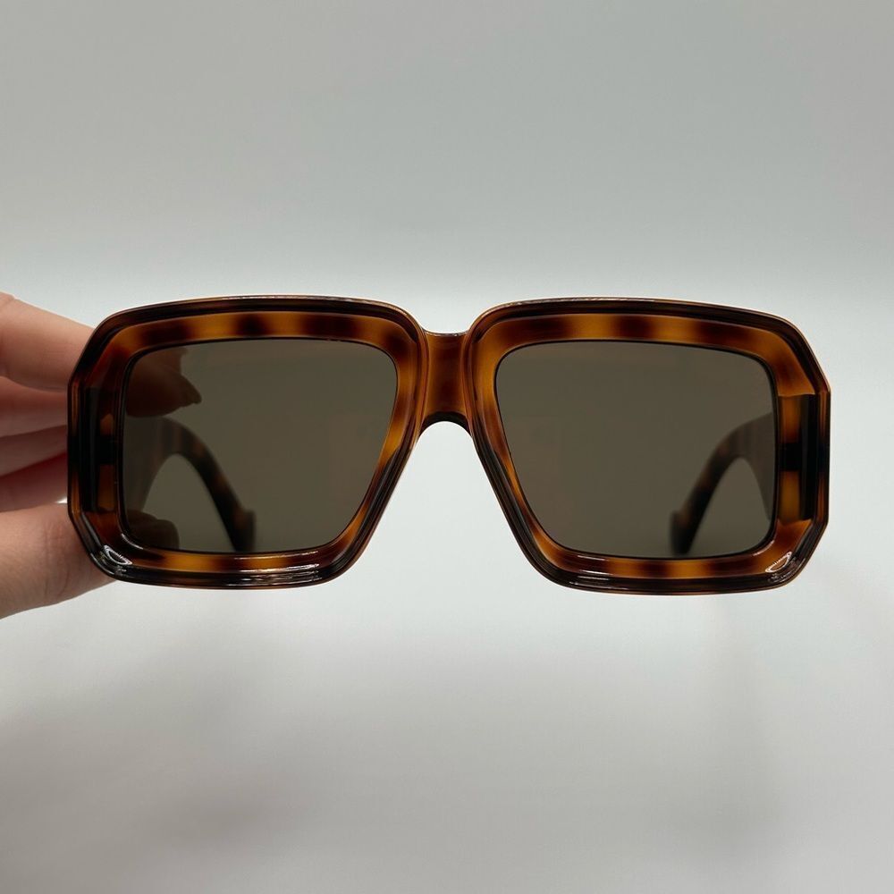 NEW LOEWE LW40064U 5652G Shiny Dark Havana Brown Women - Picture 4 of 13